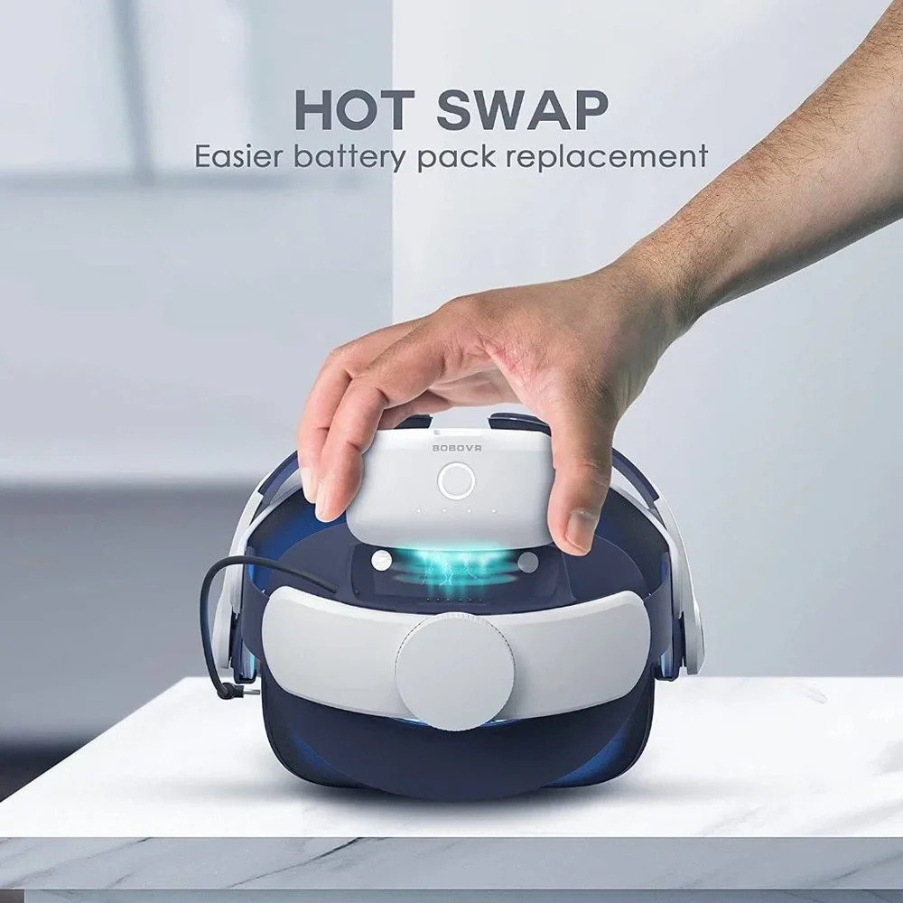 BOBOVR Battery Dock Upgrade Kit for M1/M2 Plus,Quickly Convert M1/M2 Plus Strap